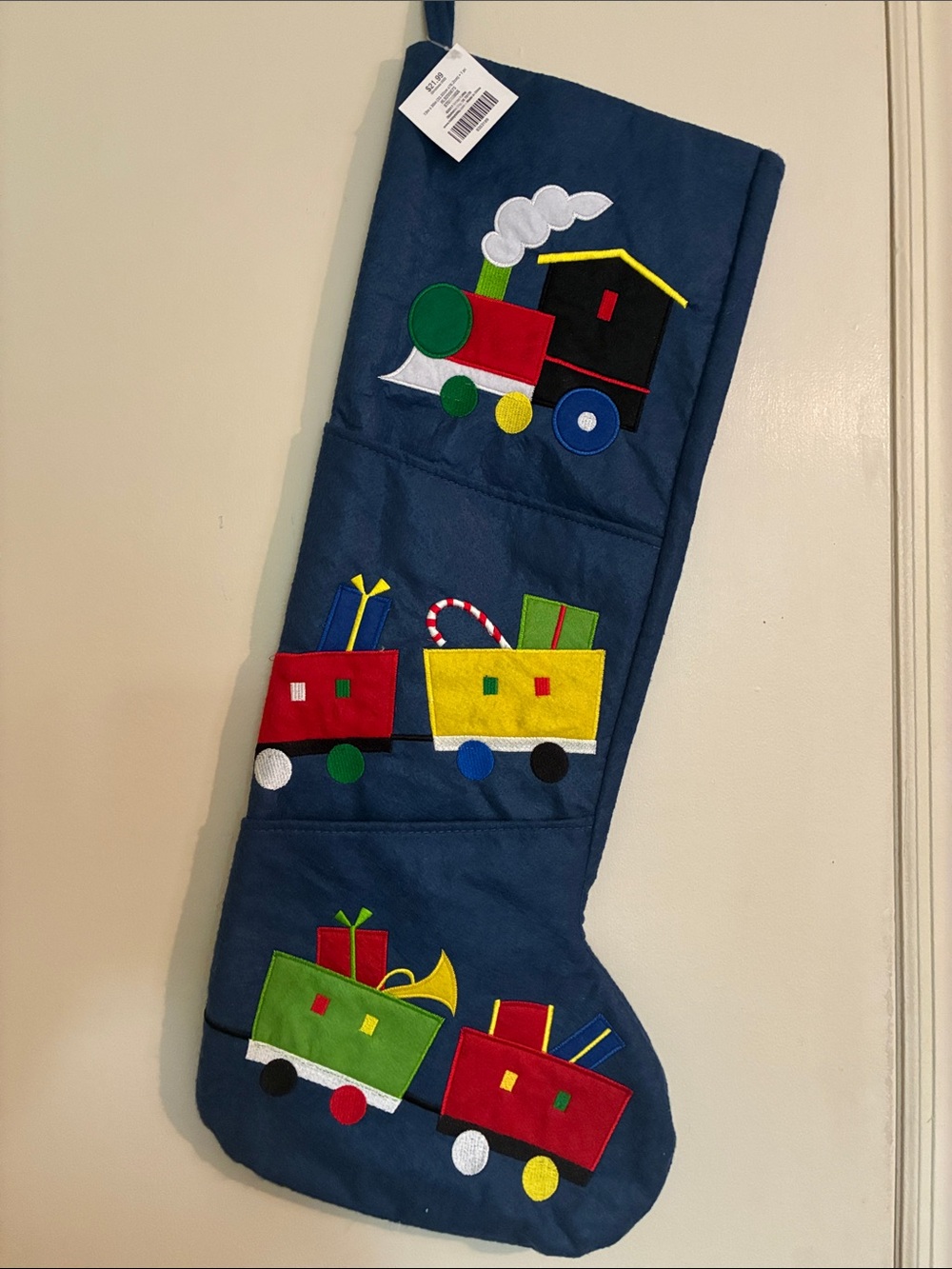 Decorative Choo-Choo Train Mega Stocking (29”)